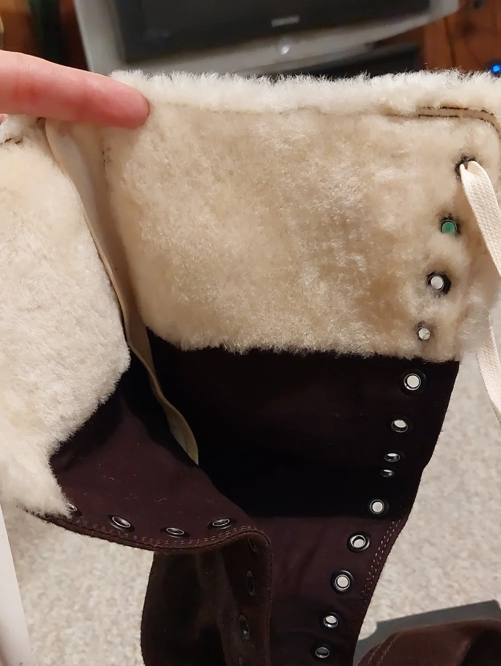 Rare Brown XXHi Converse With Sherpa Wool Lining - Picture 5 of 7